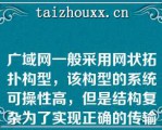 广域网一般采用网状拓扑构型，该构型的系统可操性高，但是结构复杂为了实现正确的传输必须采用（）