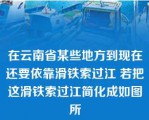 在云南省某些地方到现在还要依靠滑铁索过江 若把这滑铁索过江简化成如图所