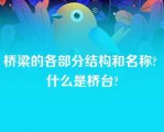 桥梁的各部分结构和名称? 什么是桥台?