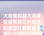 大规模和超大规模集成电路芯片组成的微型计算机属于现代计算机阶段的（）