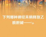 下列哪种神经末梢释放乙酰胆碱（）