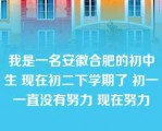 我是一名安徽合肥的初中生 现在初二下学期了 初一一直没有努力 现在努力