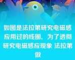 如图是法拉第研究电磁感应用过的线圈．为了透彻研究电磁感应现象 法拉第做