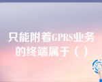 只能附着GPRS业务的终端属于（）