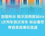 如图所示 哈尔滨西客站D502次列车首次发车 标志着世界首条高寒区高速