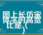 图上长仿宋体字的高宽比是（　　）