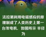 法拉第利用电磁感应的原理制成了人类历史上第一台发电机．如图所示 半径为