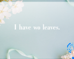 I have wo leaves.