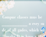 Compue classes mus be __________ o evey sude of all gades, which will make hem have a good commad of he mode commuicaio ad leaig ool.