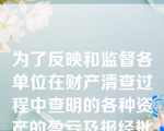 为了反映和监督各单位在财产清查过程中查明的各种资产的盈亏及报经批准后的转销数额，应设置“待处理财产损溢”账户，该账户属于负债类账户。（  ）