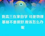 我高三在家自学 可是物理基础不是很好.我该怎么办呢