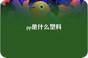 pp是什么塑料