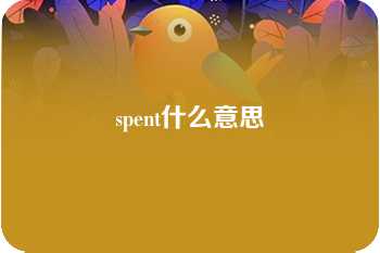 spent什么意思