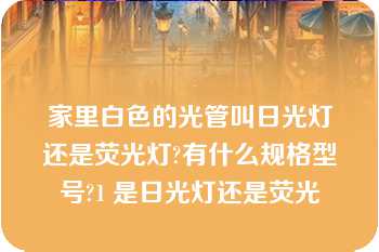 家里白色的光管叫日光灯还是荧光灯?有什么规格型号?1 是日光灯还是荧光