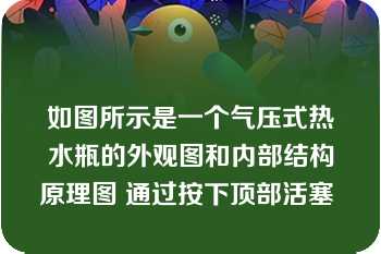 如图所示是一个气压式热水瓶的外观图和内部结构原理图 通过按下顶部活塞 