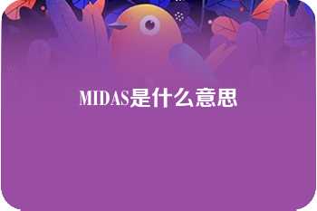 MIDAS是什么意思