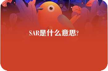 SAR是什么意思?