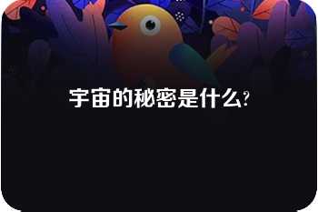 宇宙的秘密是什么?